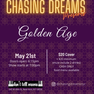 Chasing Dreams Broadway Cabaret Series to Present GOLDEN AGE at Dont Tell Mama Photo