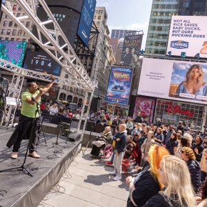 Andrew Rannells, Anika Larsen and More Join Earth Day Concert in Times Square Photo