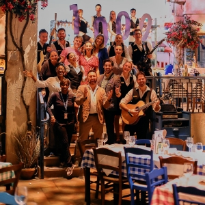 MAMMA MIA! THE PARTY Celebrates 1000th Performance At Nikos Taverna At The O2 Arena Photo