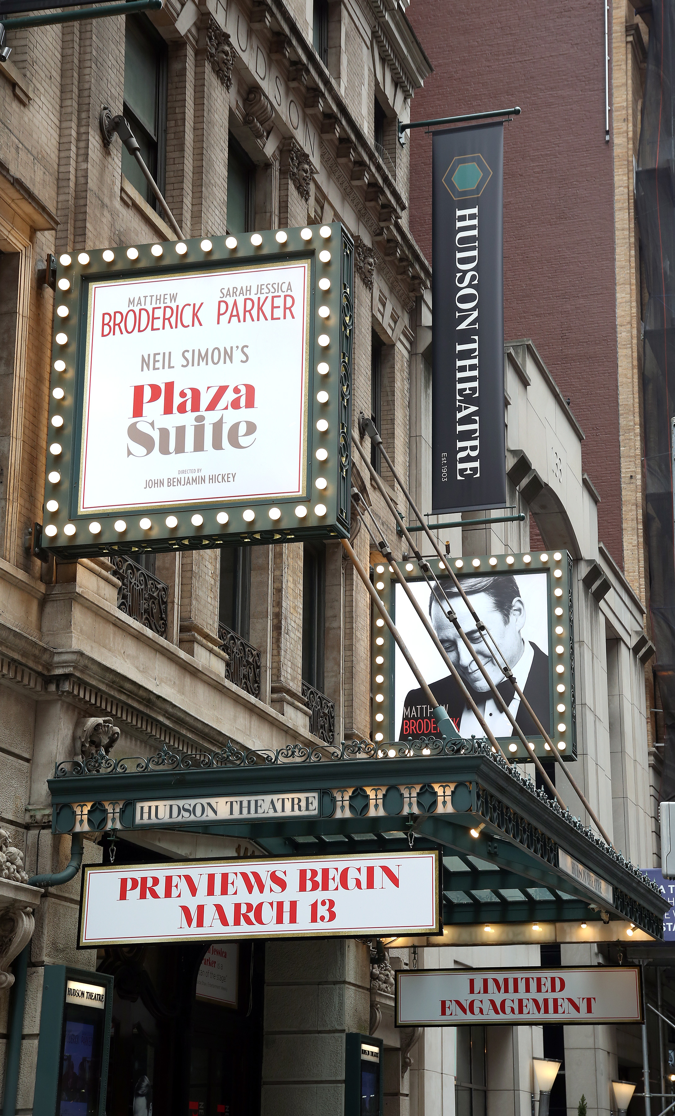 Hudson Theatre on Broadway: Info & Seating Chart Marquee