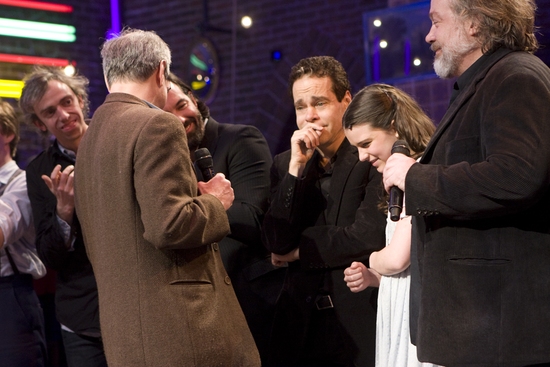 Thad DeBrock, Ira Pittelman, Duncan Sheik, Steven Sater, Alexandra Socha and Tom Hulc Photo