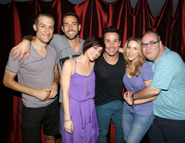Bryce Rhyness, Zachary Levi, Krysta Rodriguez, Kristoffer Cusick, Sara Chase and Blak Photo