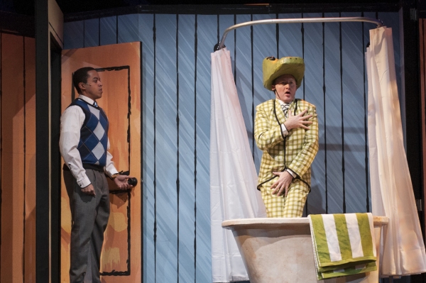 Mr. Primm (Jobari Parker-Namdar) surprises Lyle (Kurt Boehm)  Photo