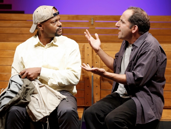 A scene from Sec. 310, Row D, Seats 5 and 6 by Warren Leight, directed by Fred Berner Photo
