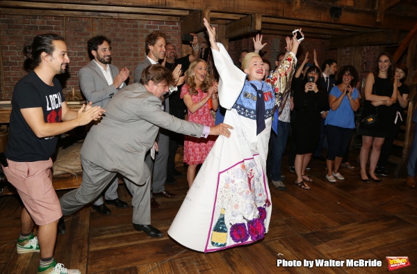 Lin-Manuel Miranda and Betsy Struxness with company Photo