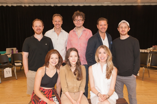 Front row: Izzie Steele, Brooke Bloom, Lucy Owen. Standing: Sean Dugan, John Sanders, Photo