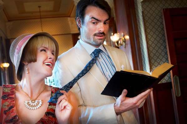 Kathryn Miller as Rosaline and Christian Ryan as Berowne star in Orlando Shakespeare  Photo