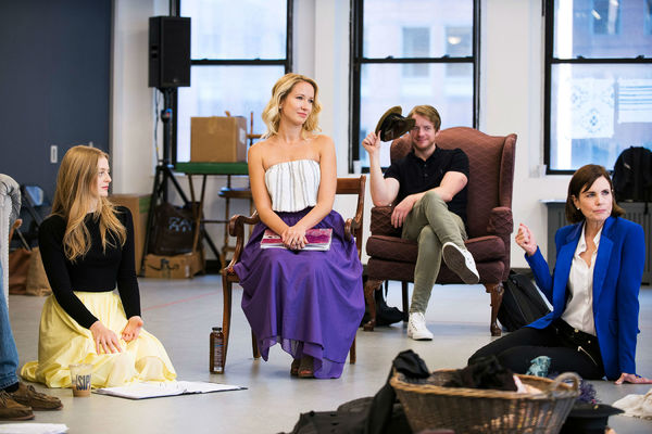 Photo Flash: Inside Rehearsal with Elizabeth McGovern, Anna Camp and More for Broadway's TIME AND THE CONWAYS  Image