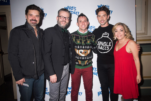 Hunter Foster, Jeremy Kushnier, Nick Cearley, Nick Adams and Jennifer Cody Photo