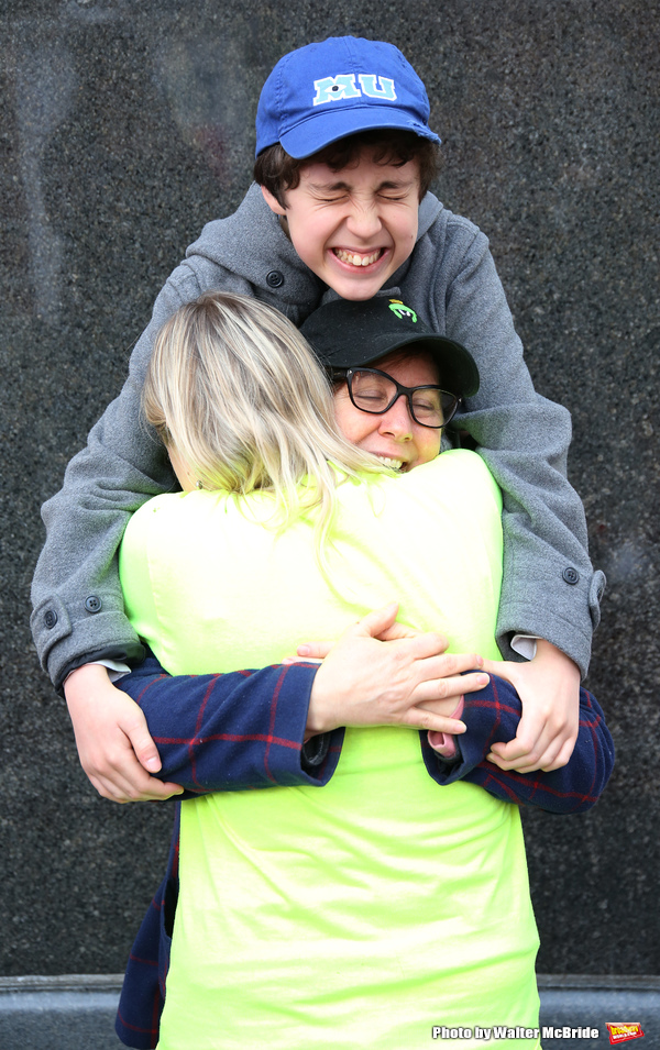 Anthony Rosenthal with his mom and Laura Heywood Photo