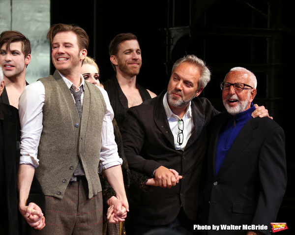 Bill Heck, Sam Mendes and Joe Masteroff during the Broadway Opening Night Performance Photo