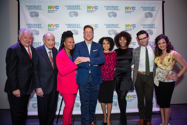 Robert E. Wankel, Michael I. Sovern, Tonya Pinkins, Christopher Sieber, Lauren Ridlof Photo