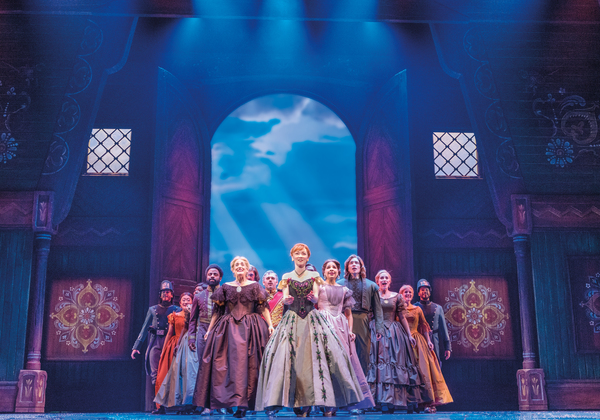 Caroline Innerbichler (Anna) and the Company of Frozen North American Tour - photo by Photo