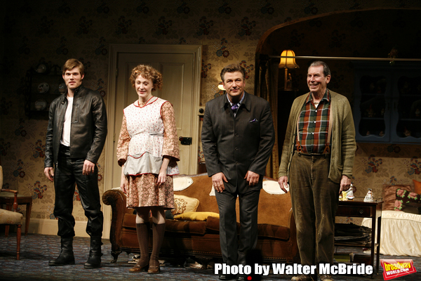 Chris Carmack, Jan Maxwell, Alec Baldwin and Richard Easton during the Curtain Call f Photo