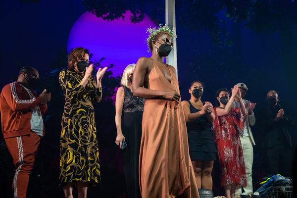 Antoinette Chinonye Nwandu and the company of PASS OVER Photo