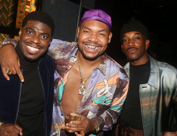 NEW YORK, NEW YORK - OCTOBER 10:  (L-R) Jawan Jackson, Devere Rogers and Britton Smit Photo