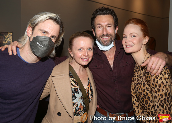 Gavin Creel, Catherine Brunell, Aaron Lazar and Kate Baldwin Photo