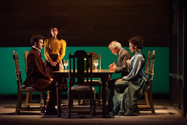 Albert Rubio III, Nikita Tewani, David Strathairn, and Mary Elizabeth Mastrantonio Photo