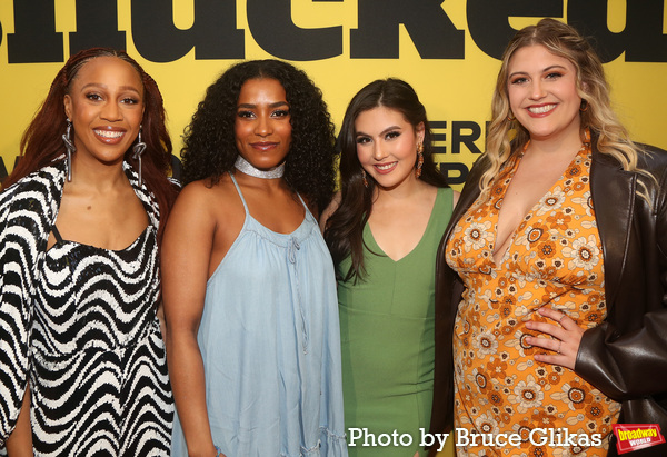 Hailee Kaleem Wright, Taylor Iman Jones, Zoe Jensen, Bella Coppola of ''SIX'' Photo