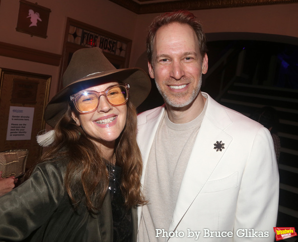 Drew Barrymore and David Korins Photo