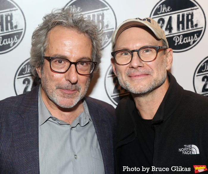 Warren Leight and Christian Slater Photo
