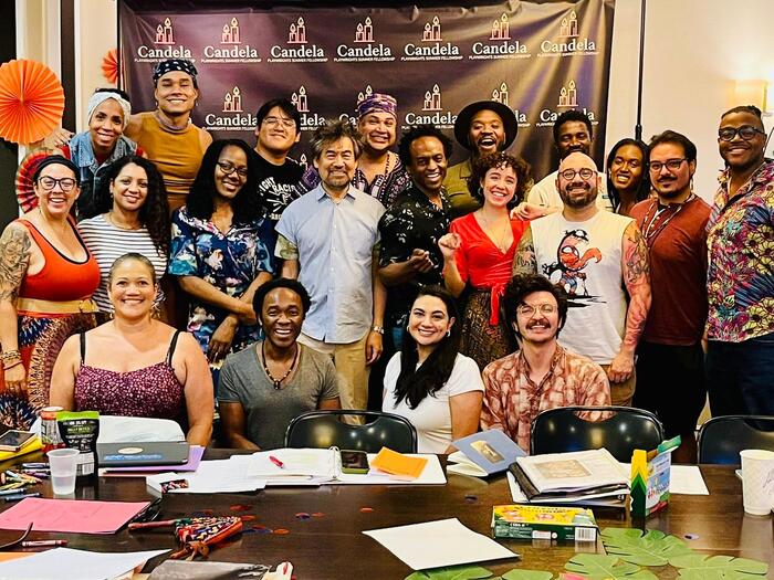 David Henry Hwang and 2024 Candela Fellows Photo