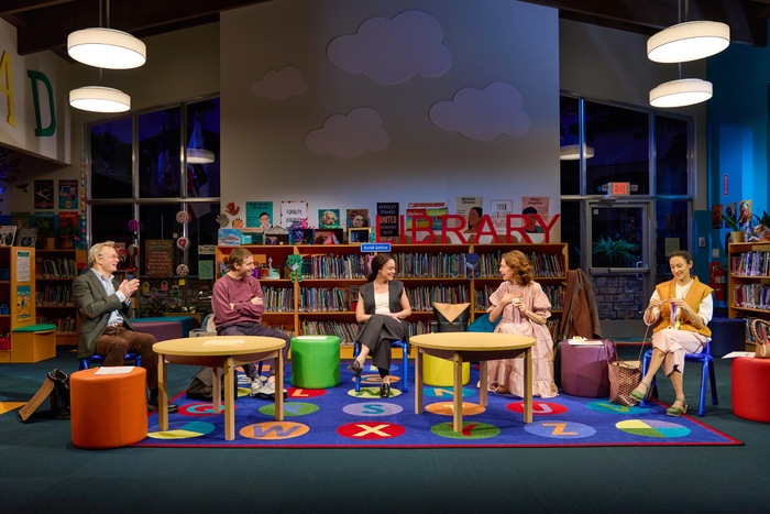 Bill Irwin, Thomas Middleditch, Amber Gray, Jessica Hecht, and Chelsea Yakura-Kurtz Photo