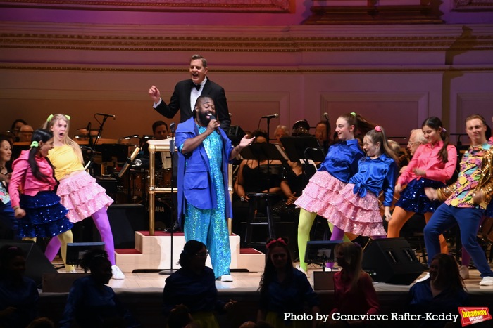 Mykal Kilgore, Steven Reineke and The Camp Broadway Ensemble Photo