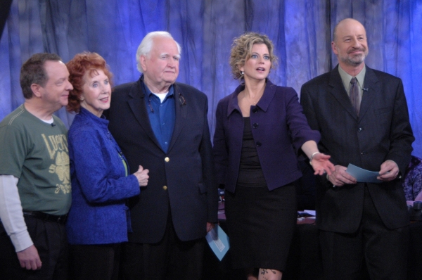Paul O'Keefe, Carmel Quinn, Malachy McCourt, Laura Savini and David Rubinsohn both of Photo