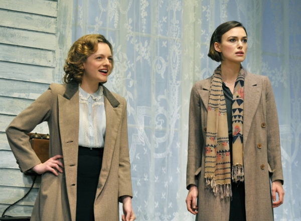 Elisabeth Moss as Martha Dobie and Keira Knightley as Karen Wright Photo