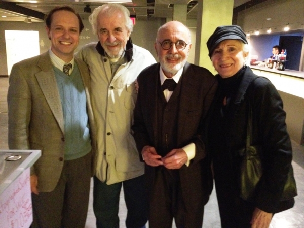 Jim Stanek, Louis Zorich, George Morfogen and Olympia Dukakis Photo